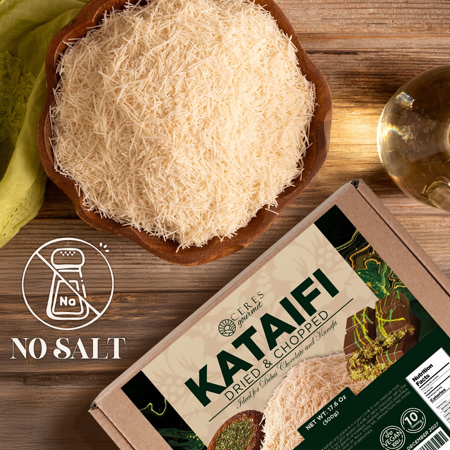 Shredded Kataifi – Authentic, Versatile & Ready-to-Use 1.1 lb