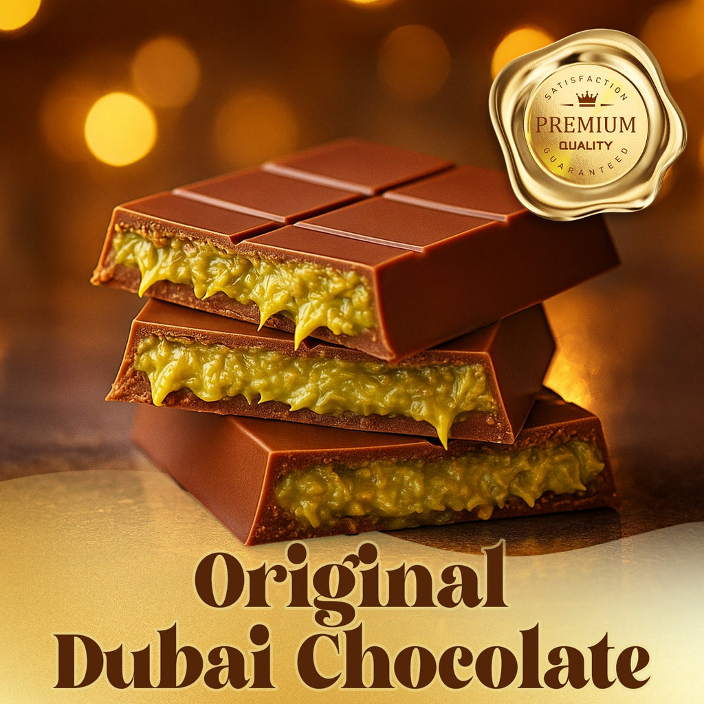 Dubai Chocolate Kunafa Pistachio Indulge in the irresistible delight 7oz Bar