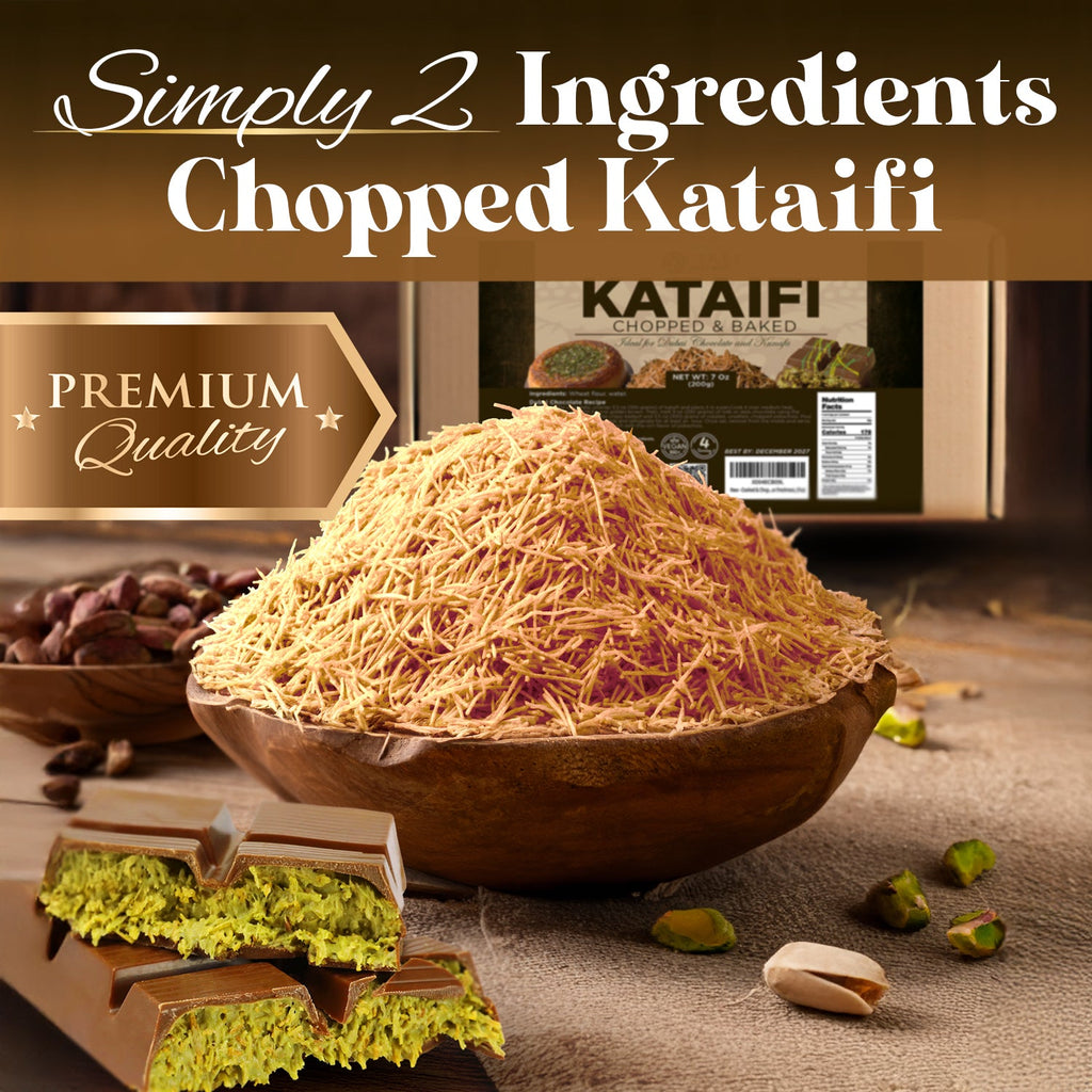Cooked & Chopped Kataifi for Dubai Chocolate, Ready2Use 7oz