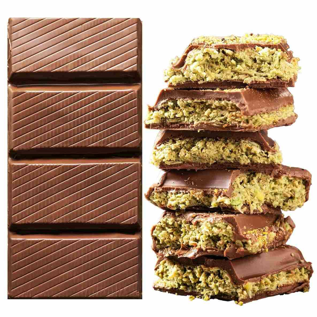 Viral Halloween Dubai Chocolate Bar, 75% Pistachio- 7 oz