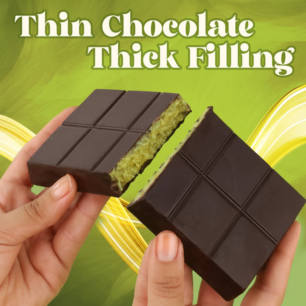 Dark Chocolate Dubai Crispy Knafeh Pistachio Bar 7oz