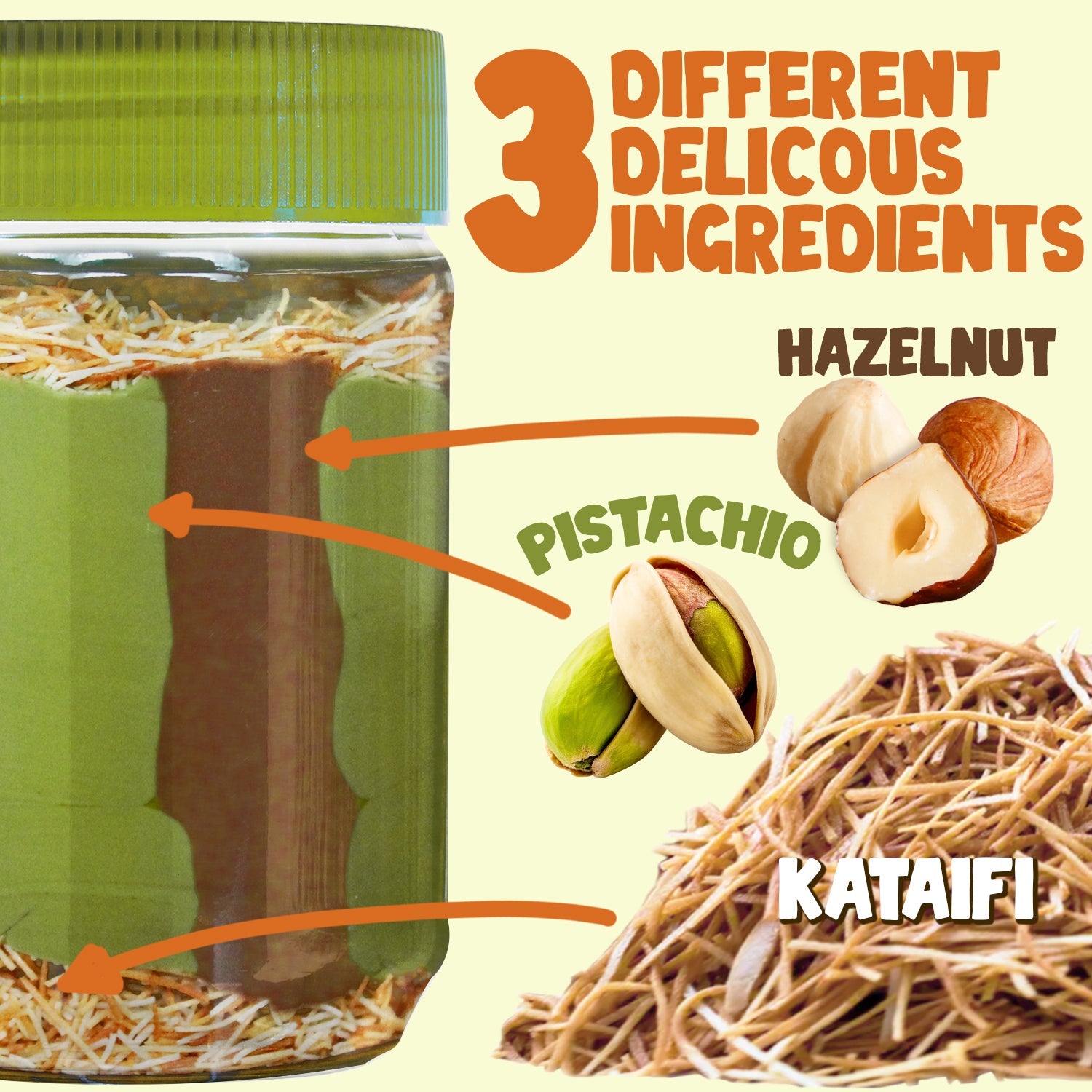 Dubai Spreadable Chocolate and Pistachio with Kataifi - 9.7 oz