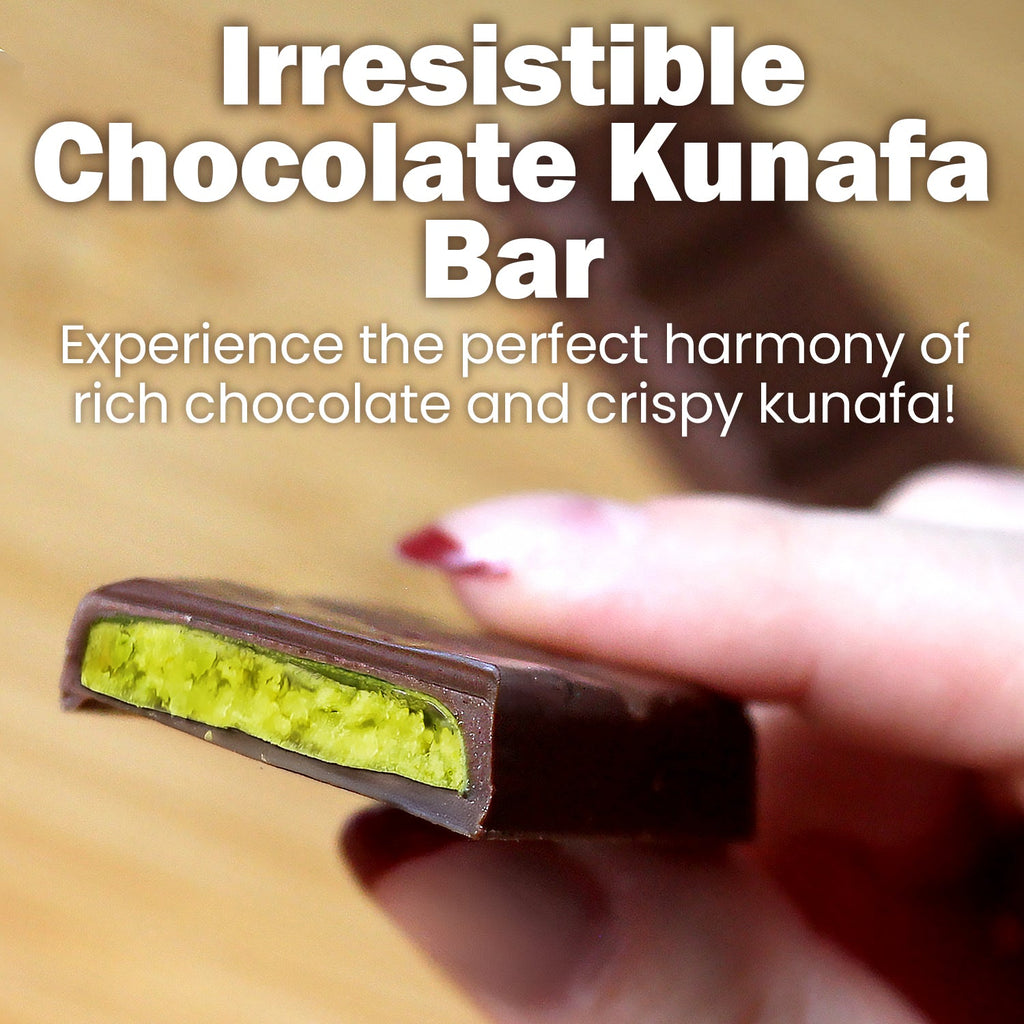 Dubai Chocolate Pistachio Kataifi Bars 3 or 5 Packs - Each 1 oz