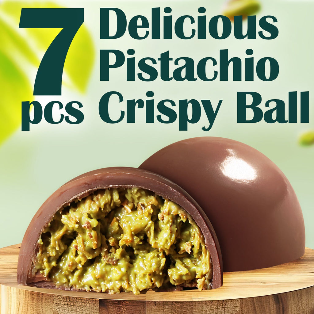 Dubai Pistachio Kunafa Chocolate Bite-Size Balls 9.8 oz - 7 Pcs