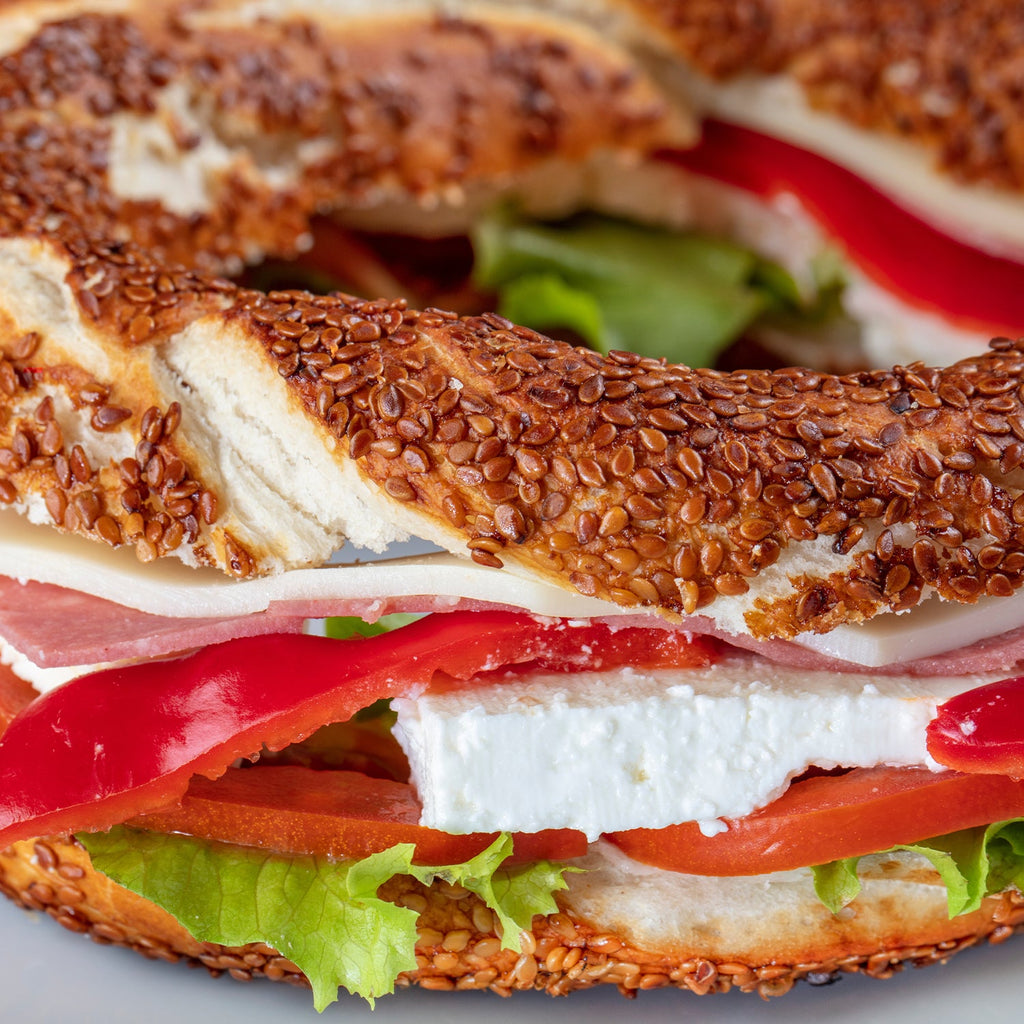 Authentic Turkish Simit – 8 Handmade Sesame Bagels (Vacuum-Sealed)