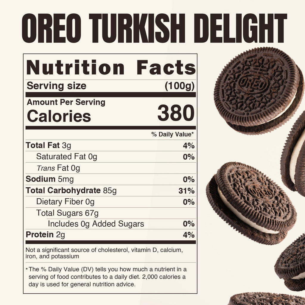 Turkish Delight Candy Authentic Sweets Lokum Oreo & Lotus Flavored