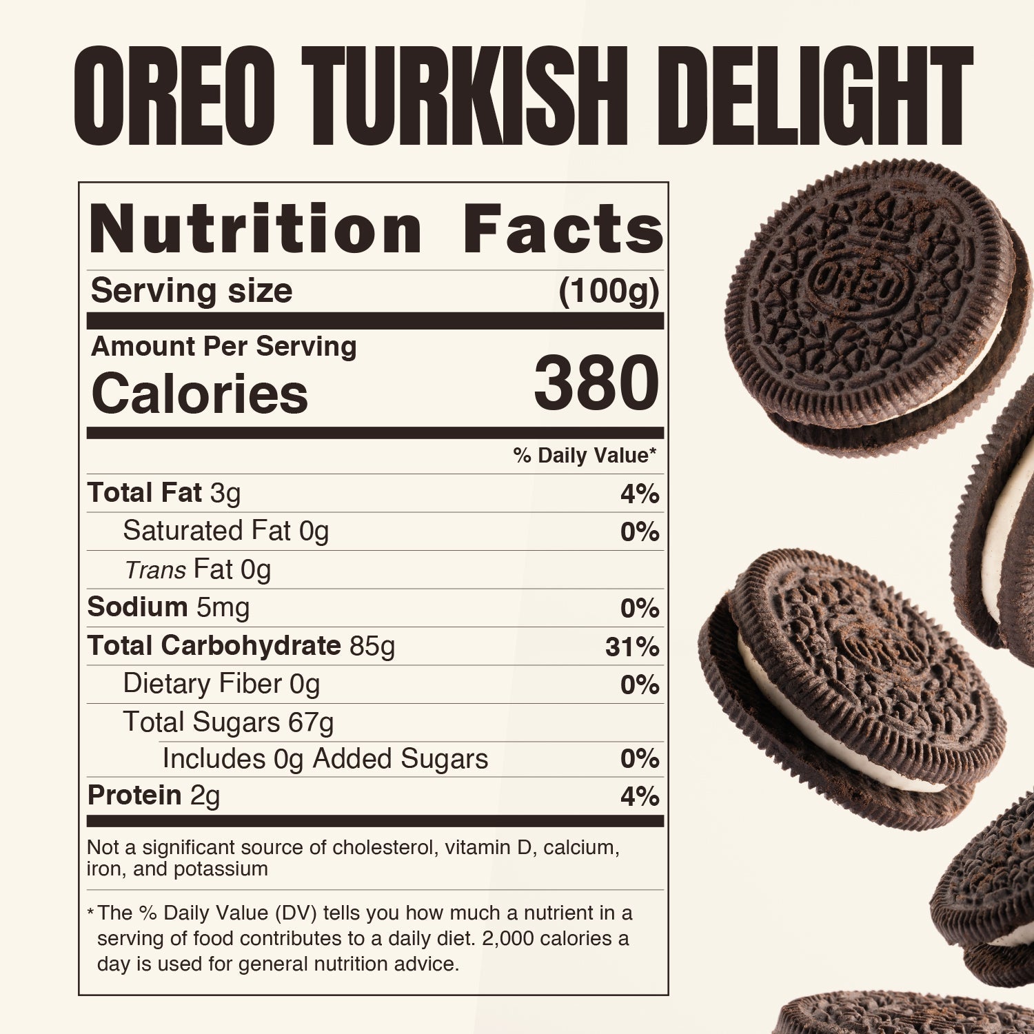 Turkish Delight Candy Authentic Sweets Lokum Oreo & Lotus Flavored