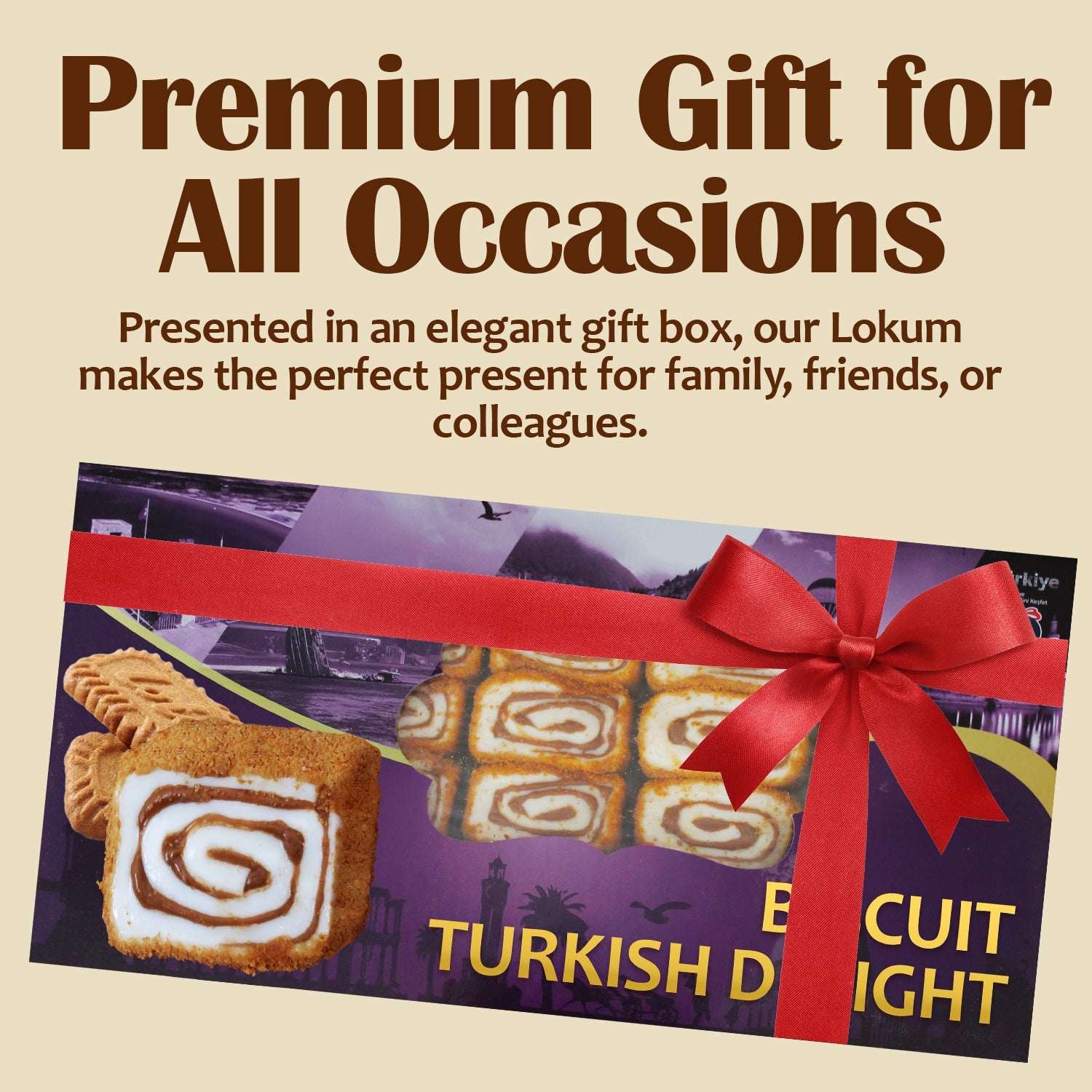 Turkish Delight Candy Authentic Sweets Lokum Oreo & Lotus Flavored