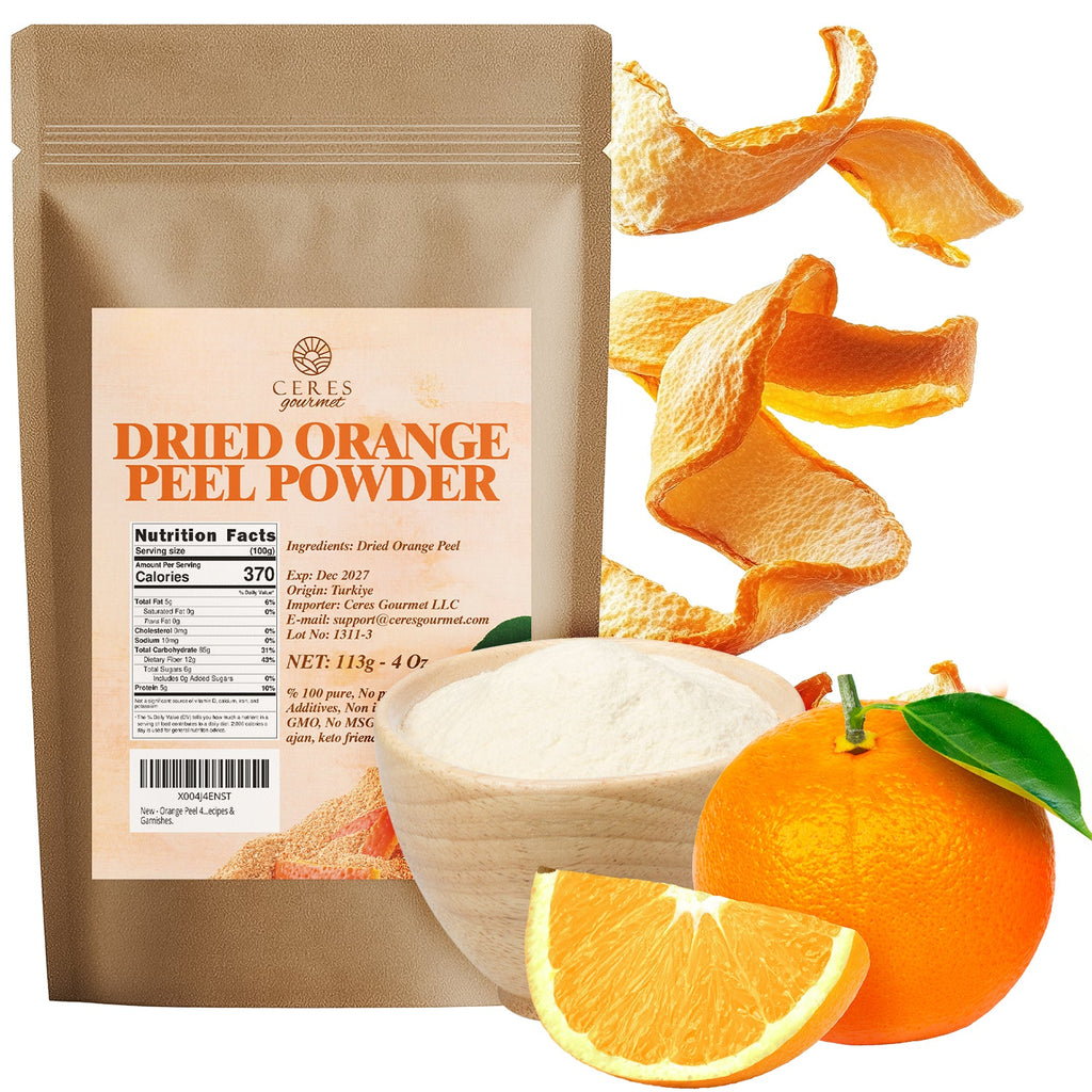 Dried Orange Peel - 4 oz, Tea, Cooking, Cocktails and More