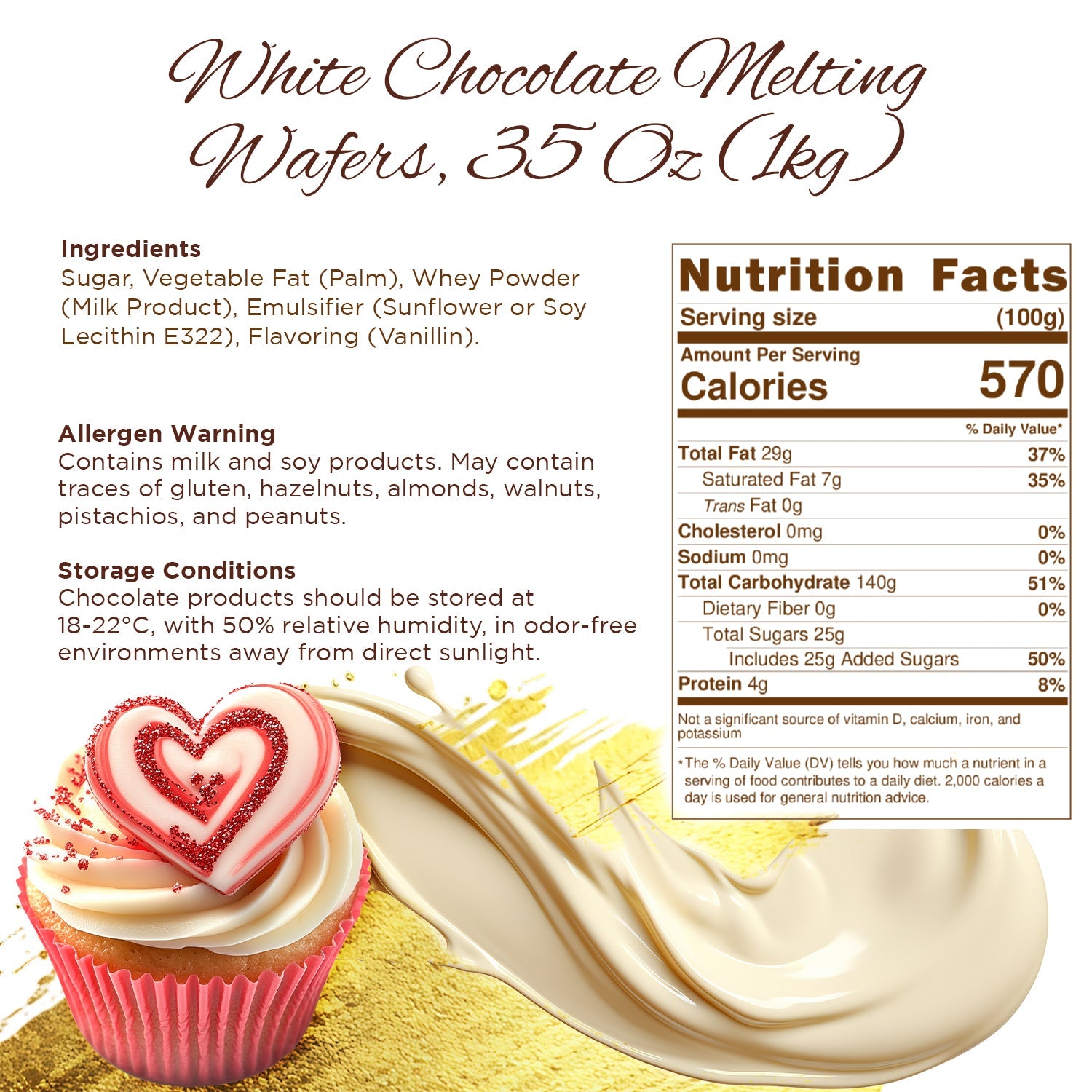 Chocolate Drops – Milky, Dark and White, 35 oz