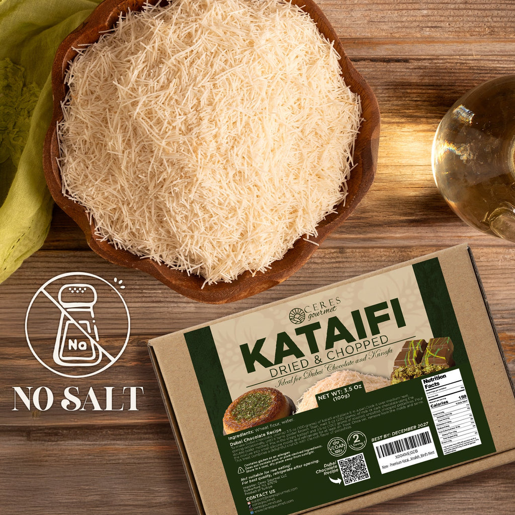 Premium Kataifi Shredded Fillo Dough – 3.5oz (100g)