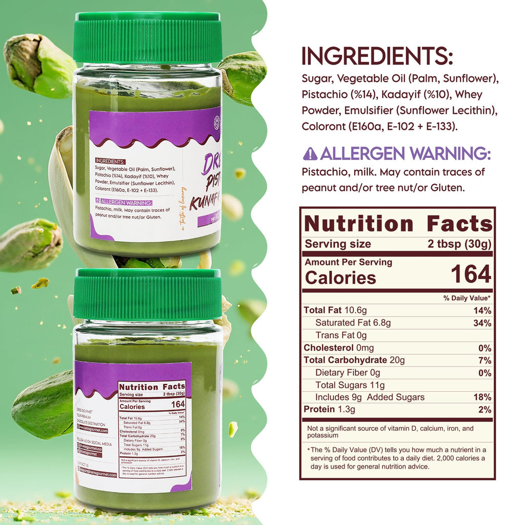 Dubai Chocolate Filling with Crispy Kataifi - 10.5 oz