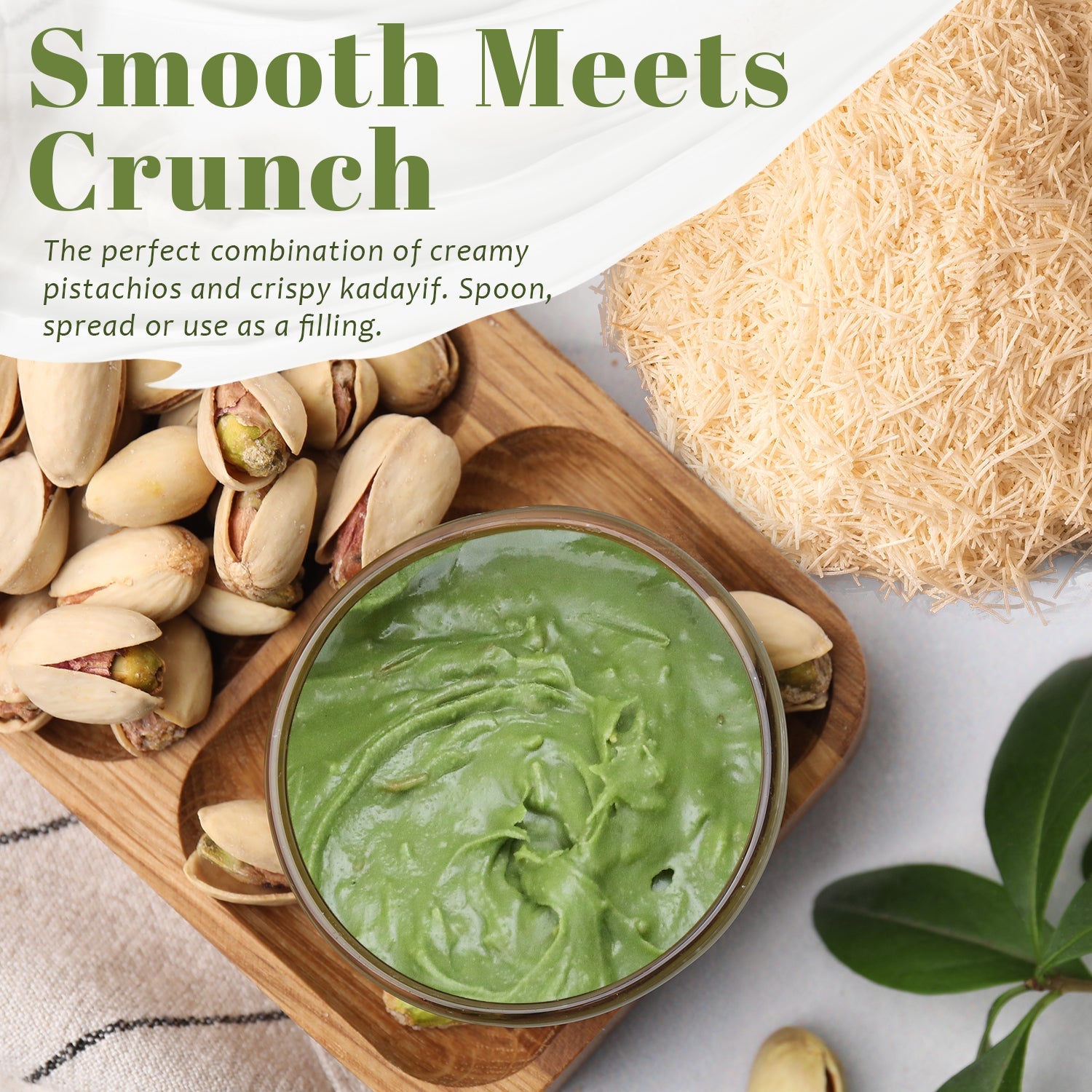 Dubai Chocolate Filling with Crispy Kataifi - 10.5 oz