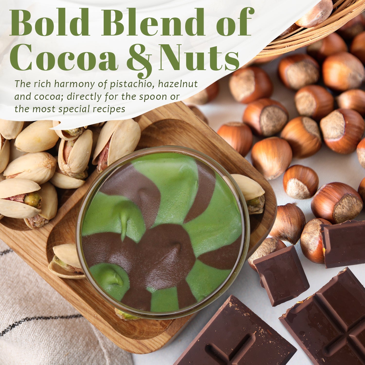Pistachio Hazelnut Butter Spread for Dubai Chocolate – 12.3 oz