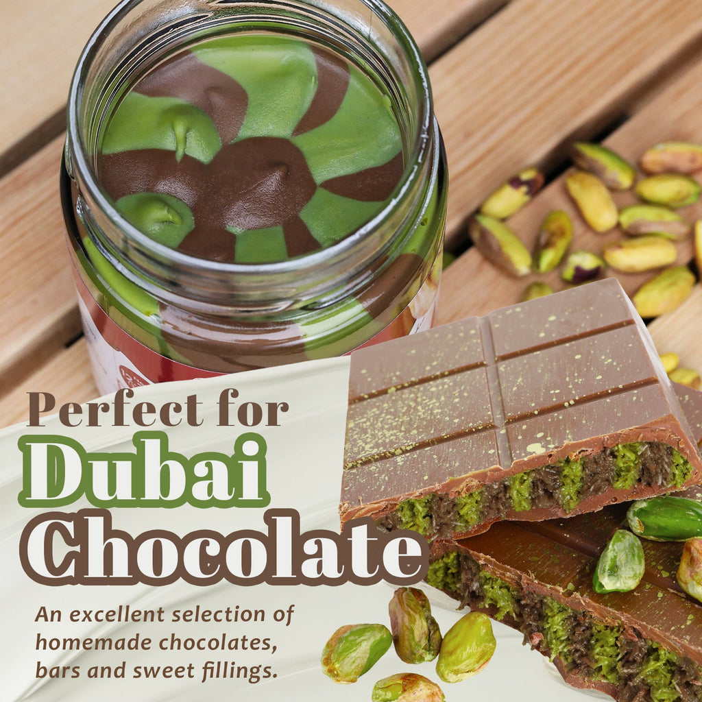 Pistachio Hazelnut Butter Spread for Dubai Chocolate – 12.3 oz