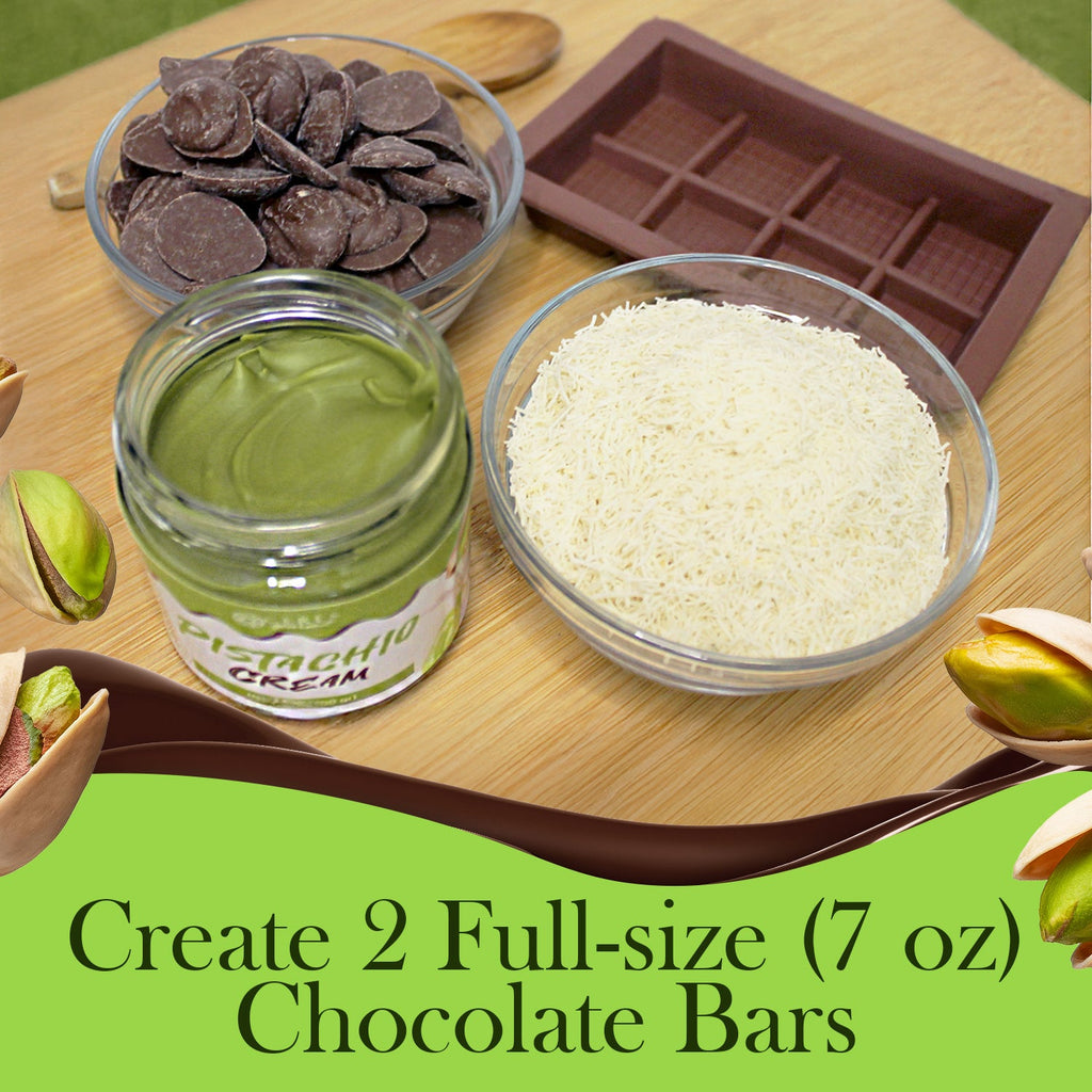 Dubai Chocolate Bar DIY Set - Milky - Dark or White Chocolate