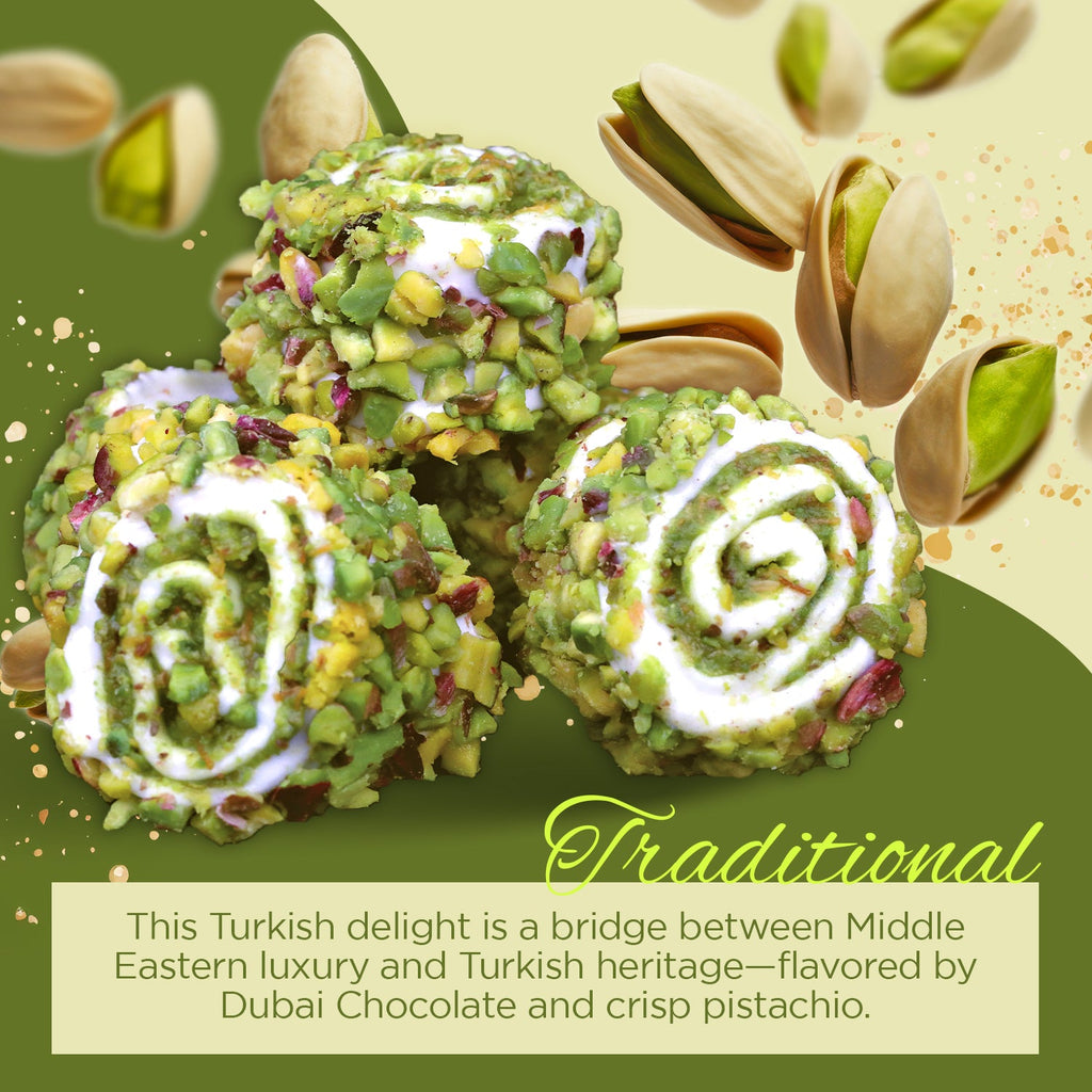Turkish Delight with Pistachio Filling – 17.6 oz
