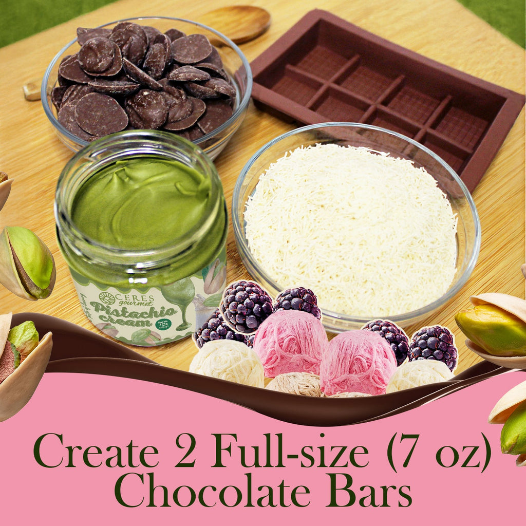 Angel Hair Dubai Chocolate DIY Set - Fun Family & Viral Dessert Activity - Pistachio Cream & Turkish Pişmaniye