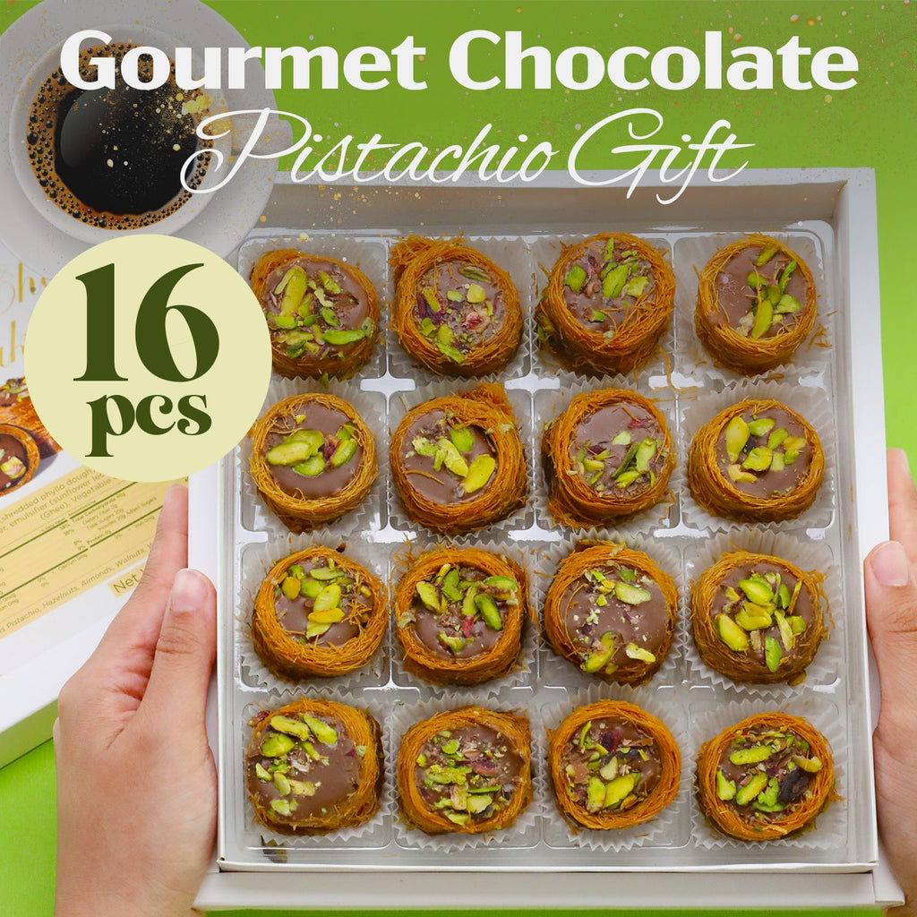 Dubai Chocolate Pistachio Baklava with Kataifi