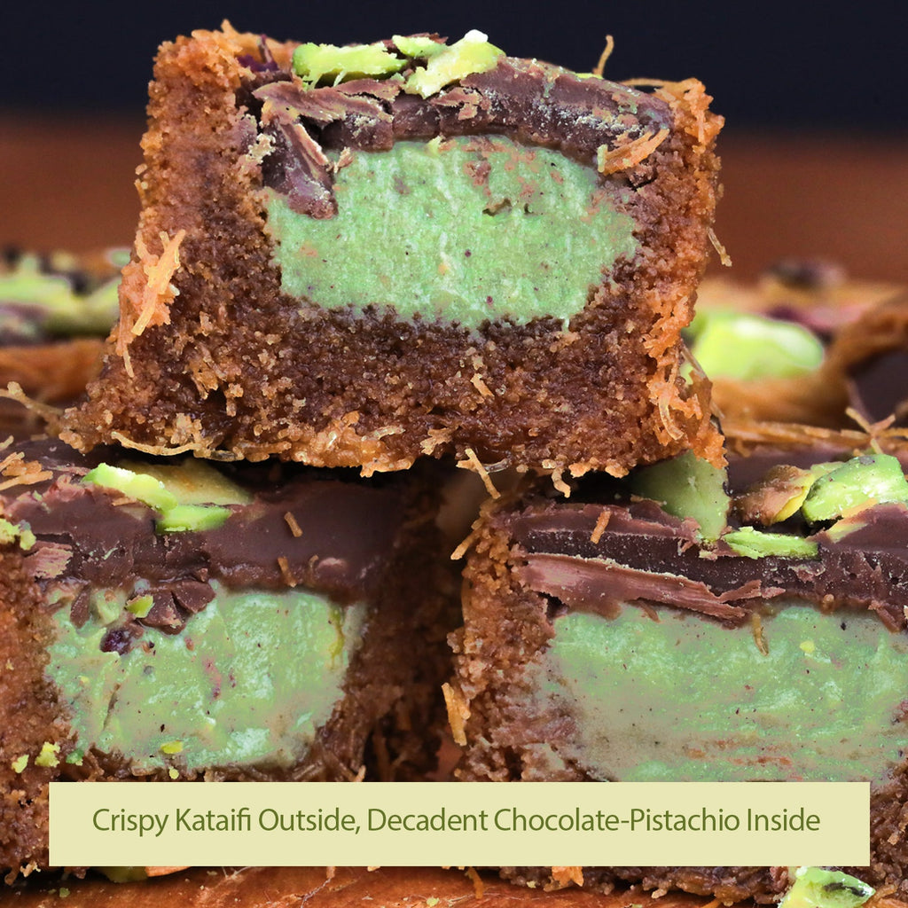 Dubai Chocolate Pistachio Baklava with Kataifi