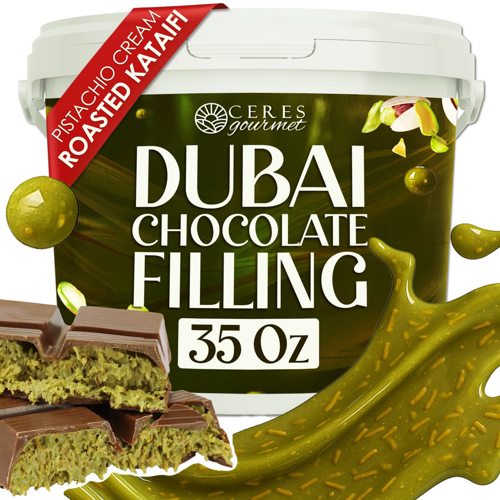 Premium Pistachio & Kataifi Filling – For Dubai Chocolate Creations – 2.2 lb and 6.6 lb