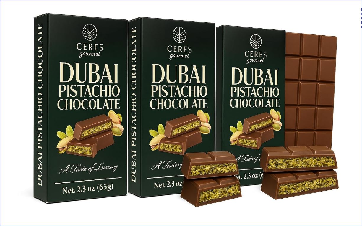 Dubai Chocolate Bar  3-12-24-Pack, 2.3 oz (65g) Each