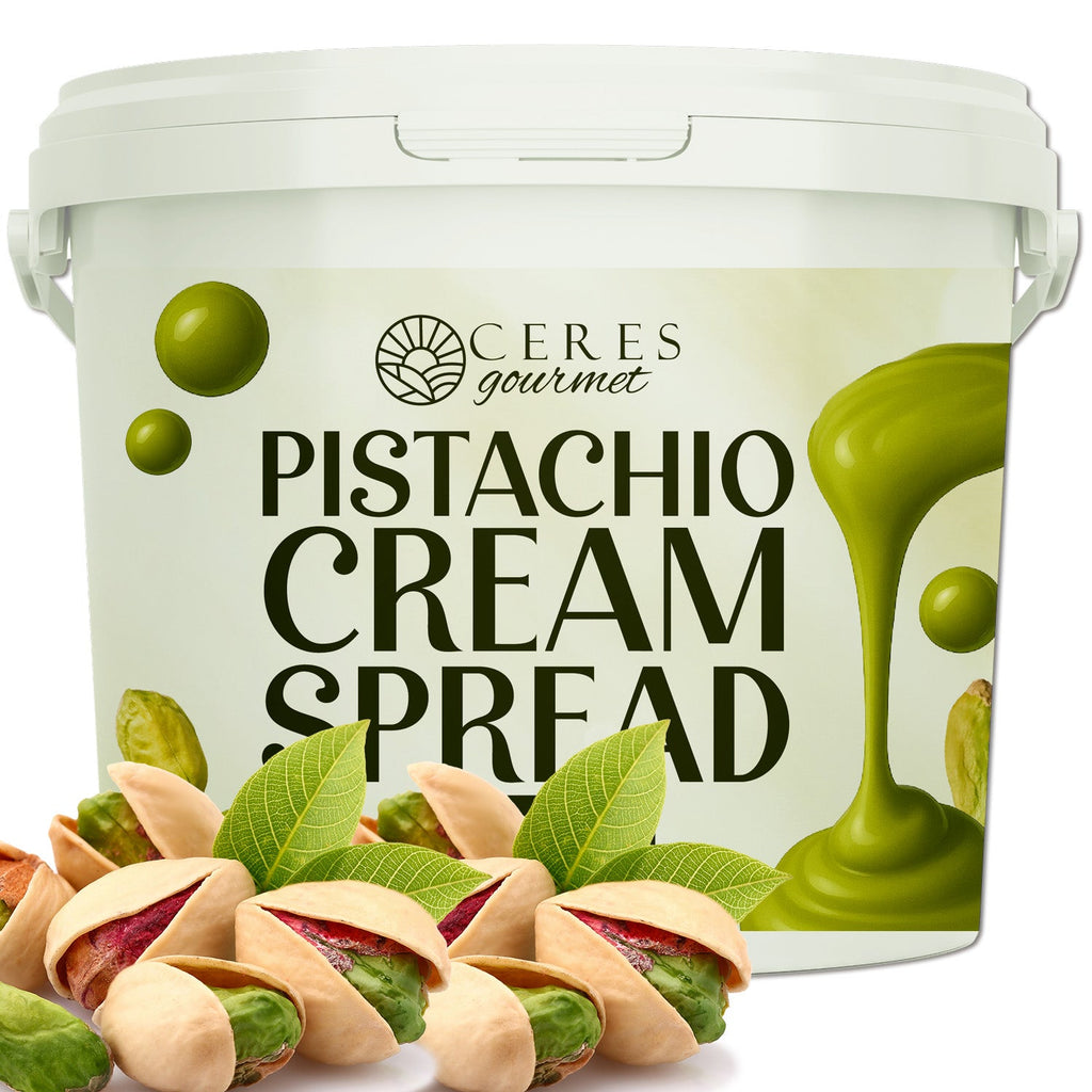 Professional Pistachio Cream for Dubai Chocolate Bars, Brownie and Pancake or Pastry, and Dessert Applications 2.2 lb / 6.6 lb / 11 lb