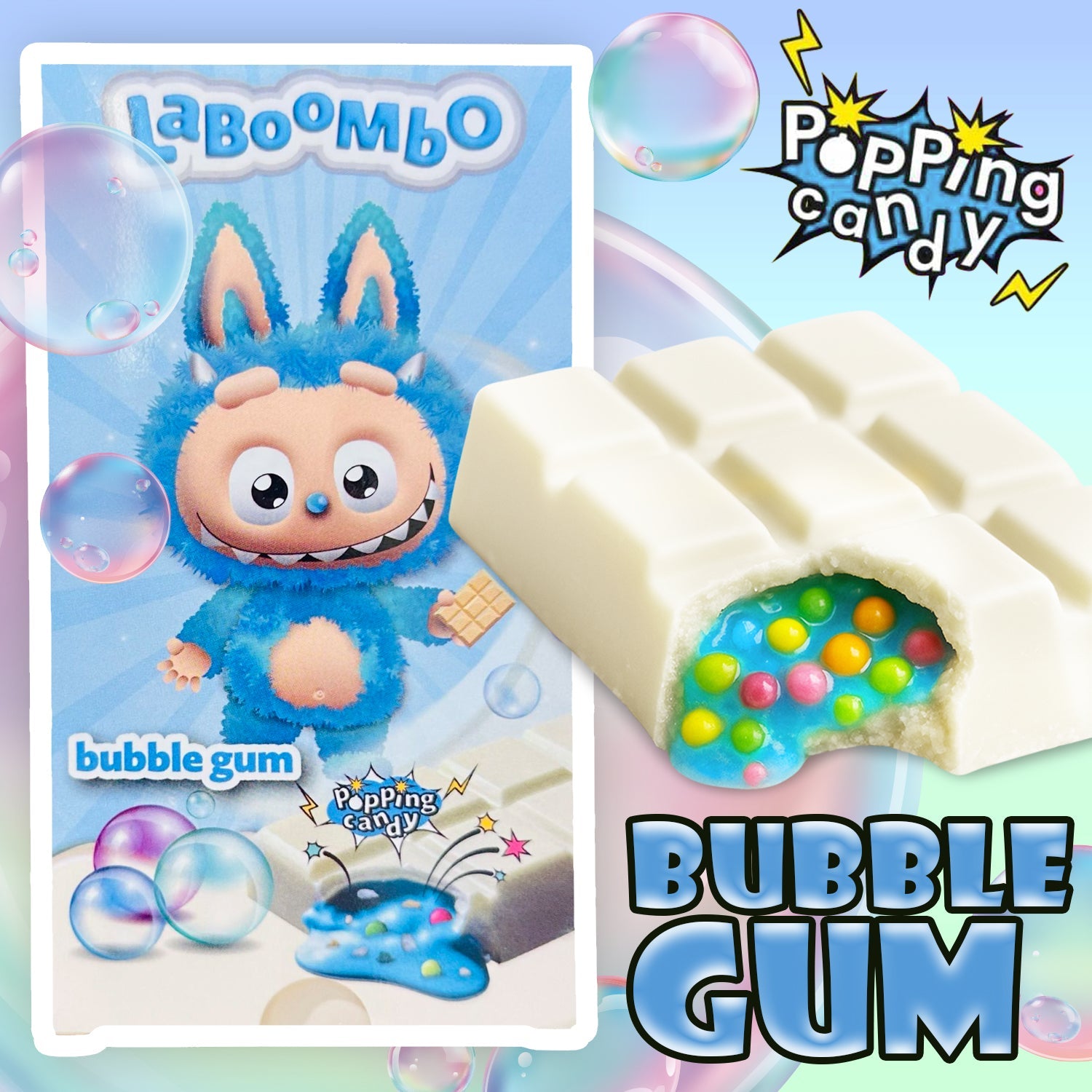 Laboombo Dubai Chocolate Bars – Cookies, Strawberry, Caramel, Bubble Gum Flavors – 4x75g