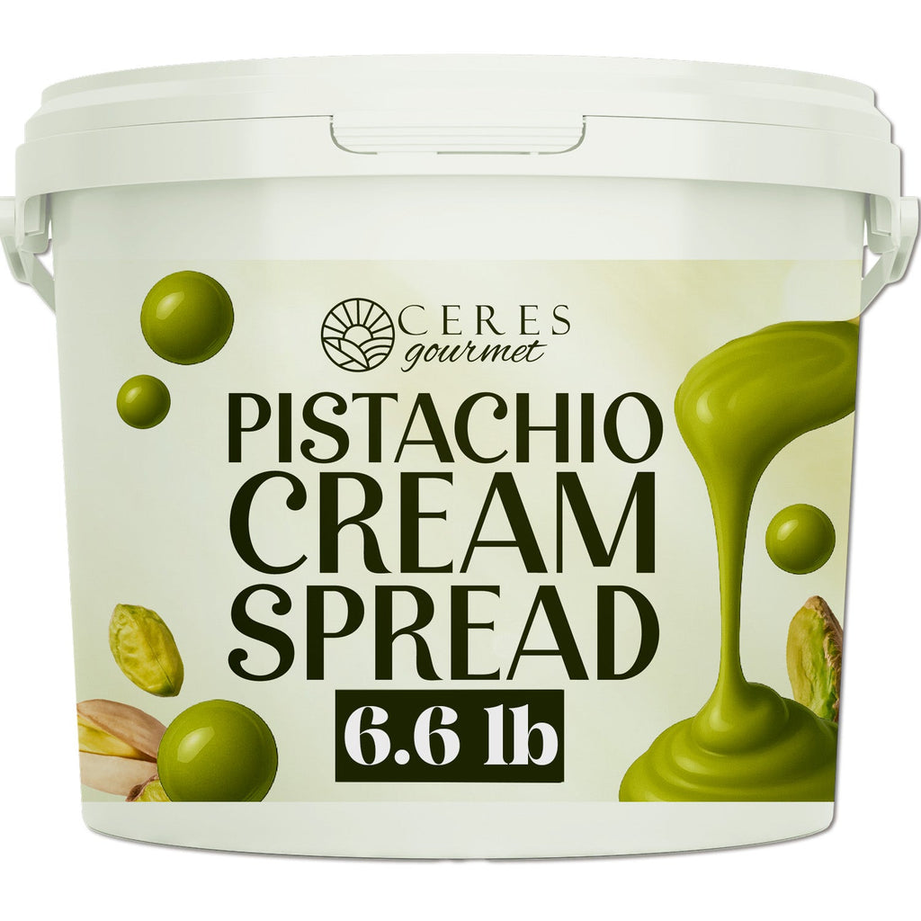 Professional Pistachio Cream for Dubai Chocolate Bars, Brownie and Pancake or Pastry, and Dessert Applications 2.2 lb / 6.6 lb / 11 lb