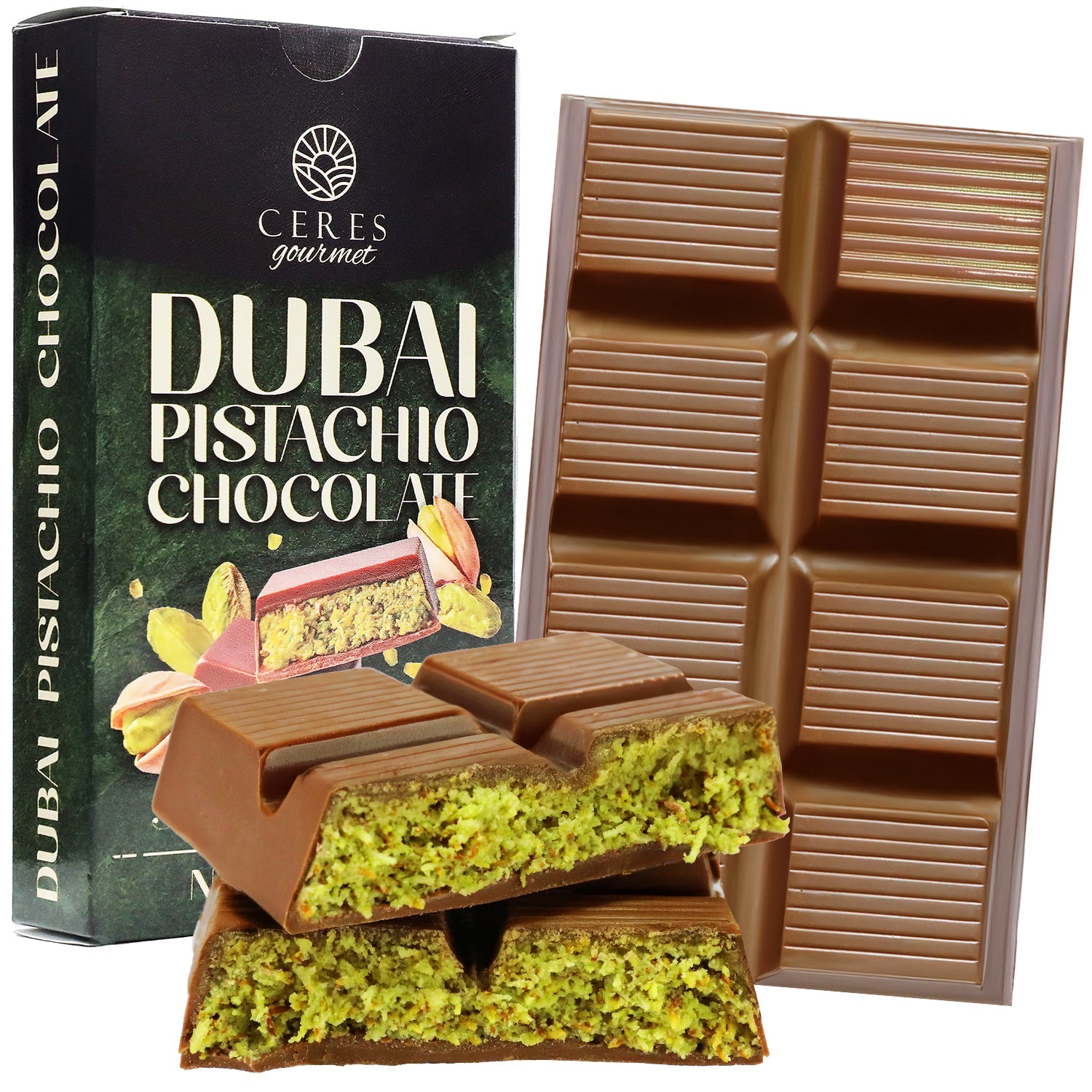 Dubai Chocolate Pistachio Bar – 7oz (200g)