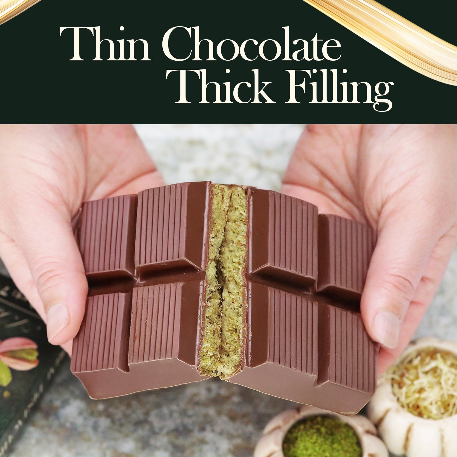 Dubai Chocolate Pistachio Bar – 7oz (200g)