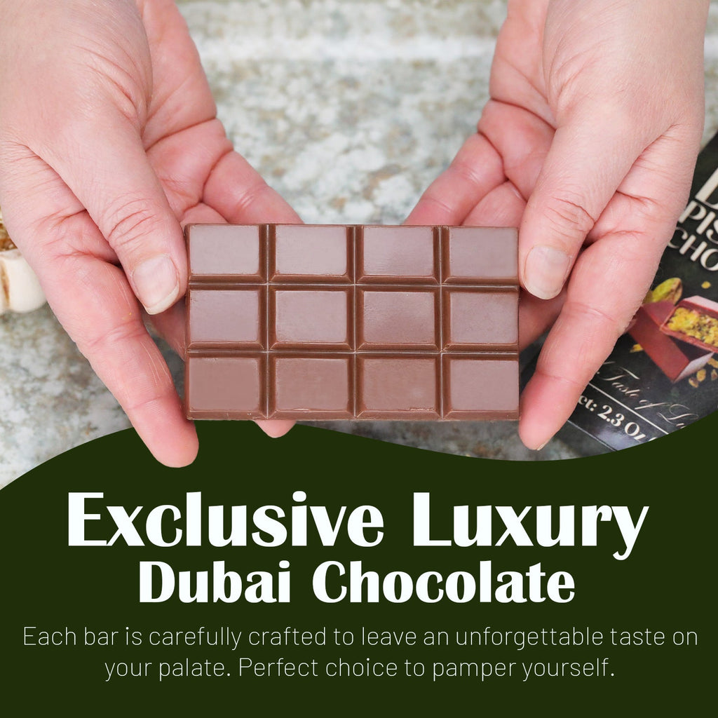 Dubai Chocolate Bar  3-12-24-Pack, 2.3 oz (65g) Each