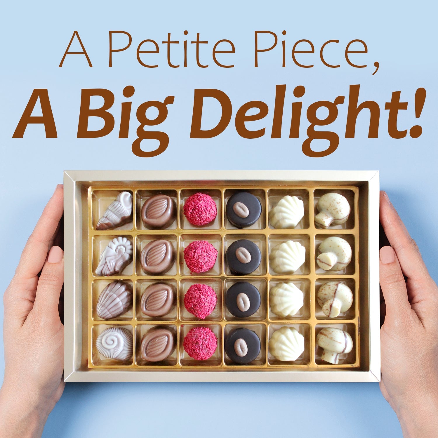 Handmade Artisanal Assorted Chocolate Gift Box Truffles & Candy 24 Pcs