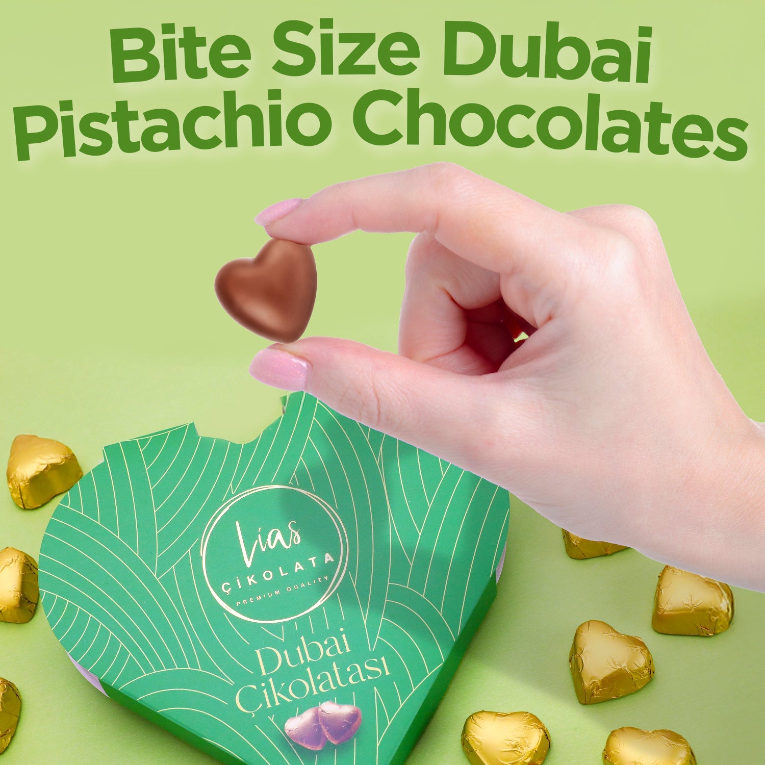 Love Bite Dubai Chocolate Pistachio, 10 Bite-Size Pieces