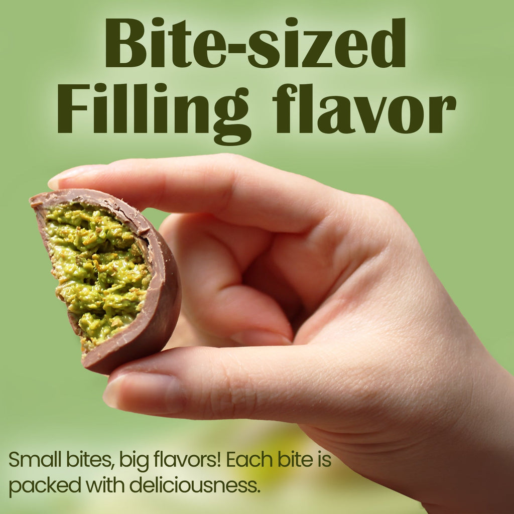 Dubai Pistachio Kunafa Chocolate Bite-Size Balls 5.6 Oz