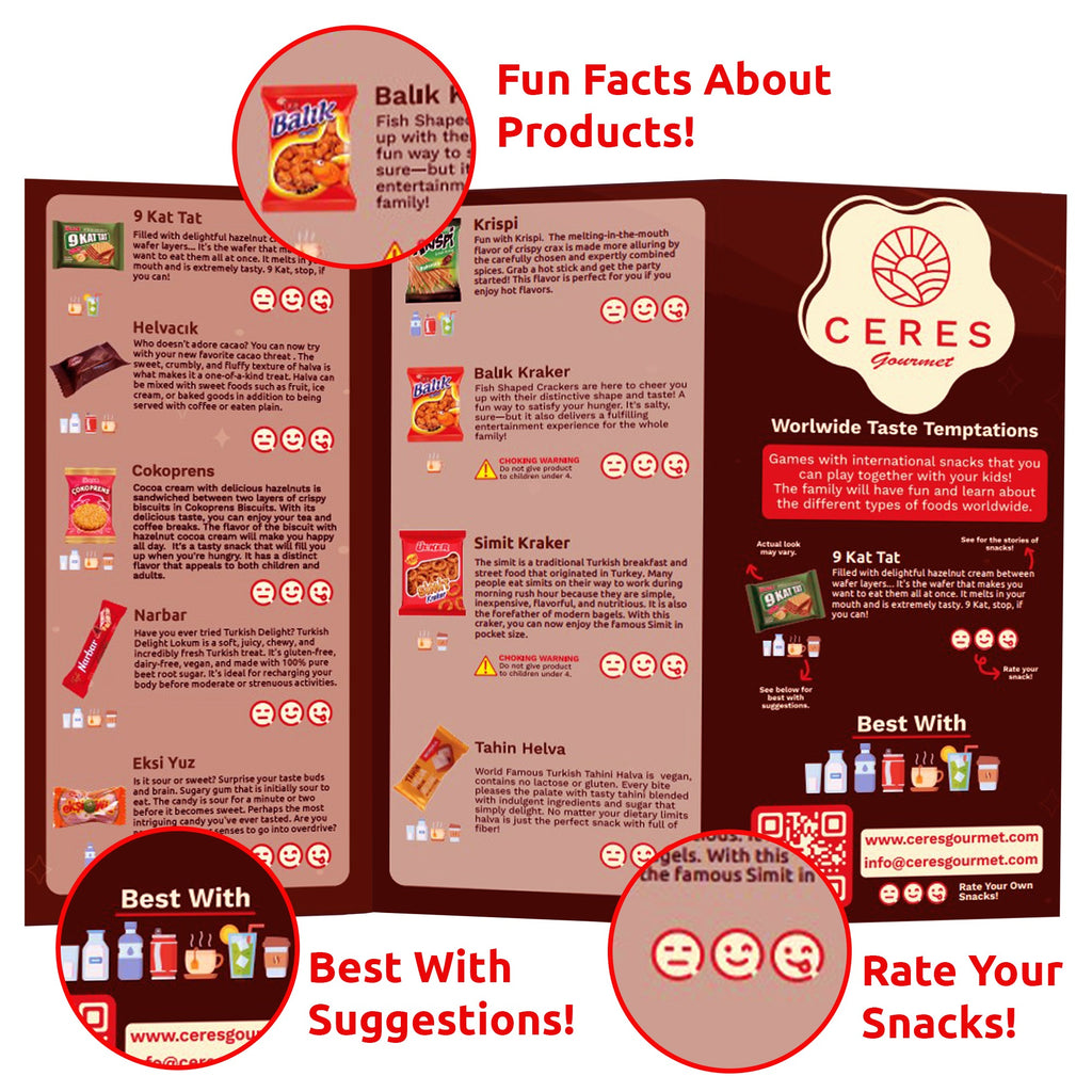 International Snack Box 30 Unique Pcs