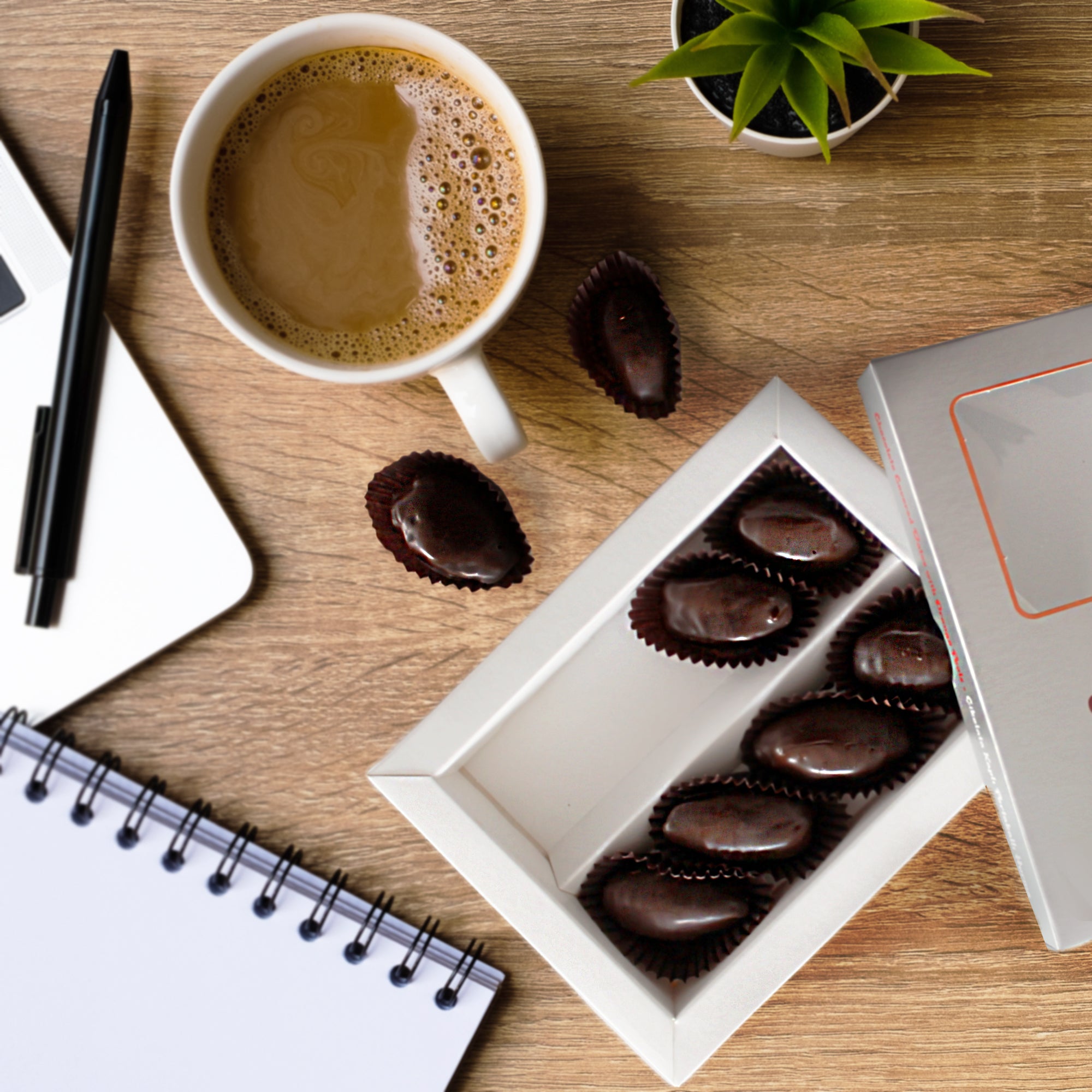 Dark Chocolate Coated Medjool Dates Stuffed with Orange Sticks 2 Packs - 8.46 Oz