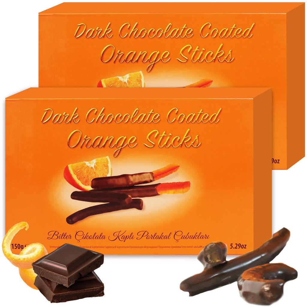 Dark Chocolate Covered Orange Sticks - 2 Packs, 10.58 Oz