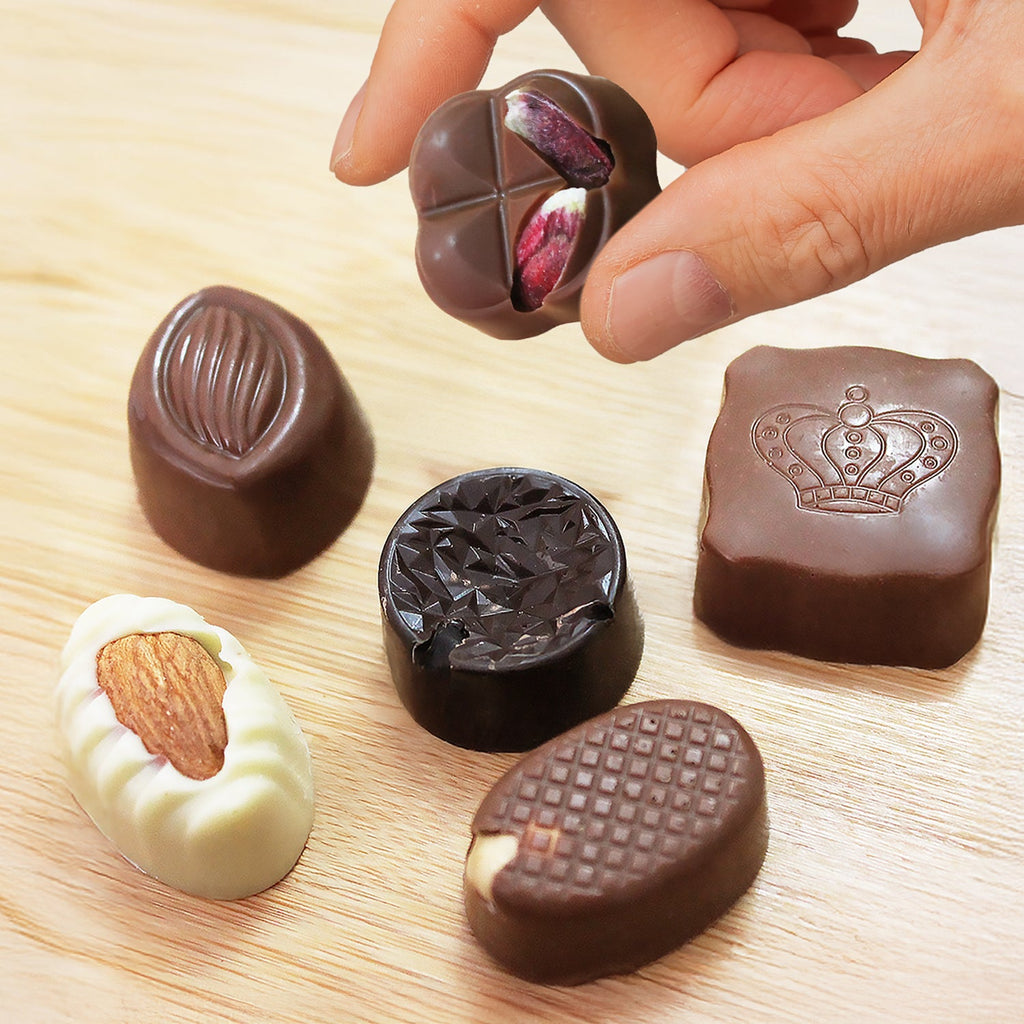 Assorted Handmade Artisan Chocolate Gift Box 12 Pieces