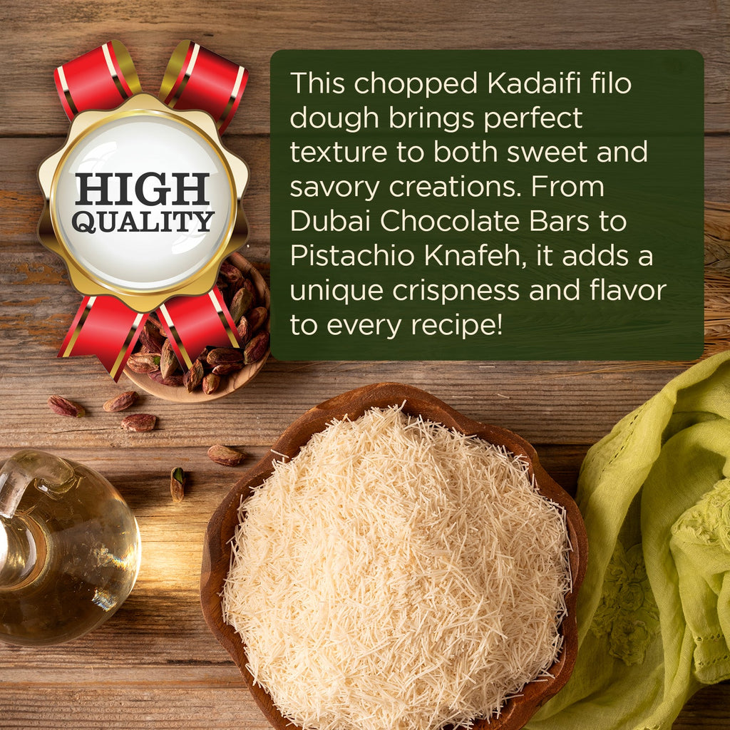 Premium Kataifi Shredded Fillo Dough – 3.5oz (100g)