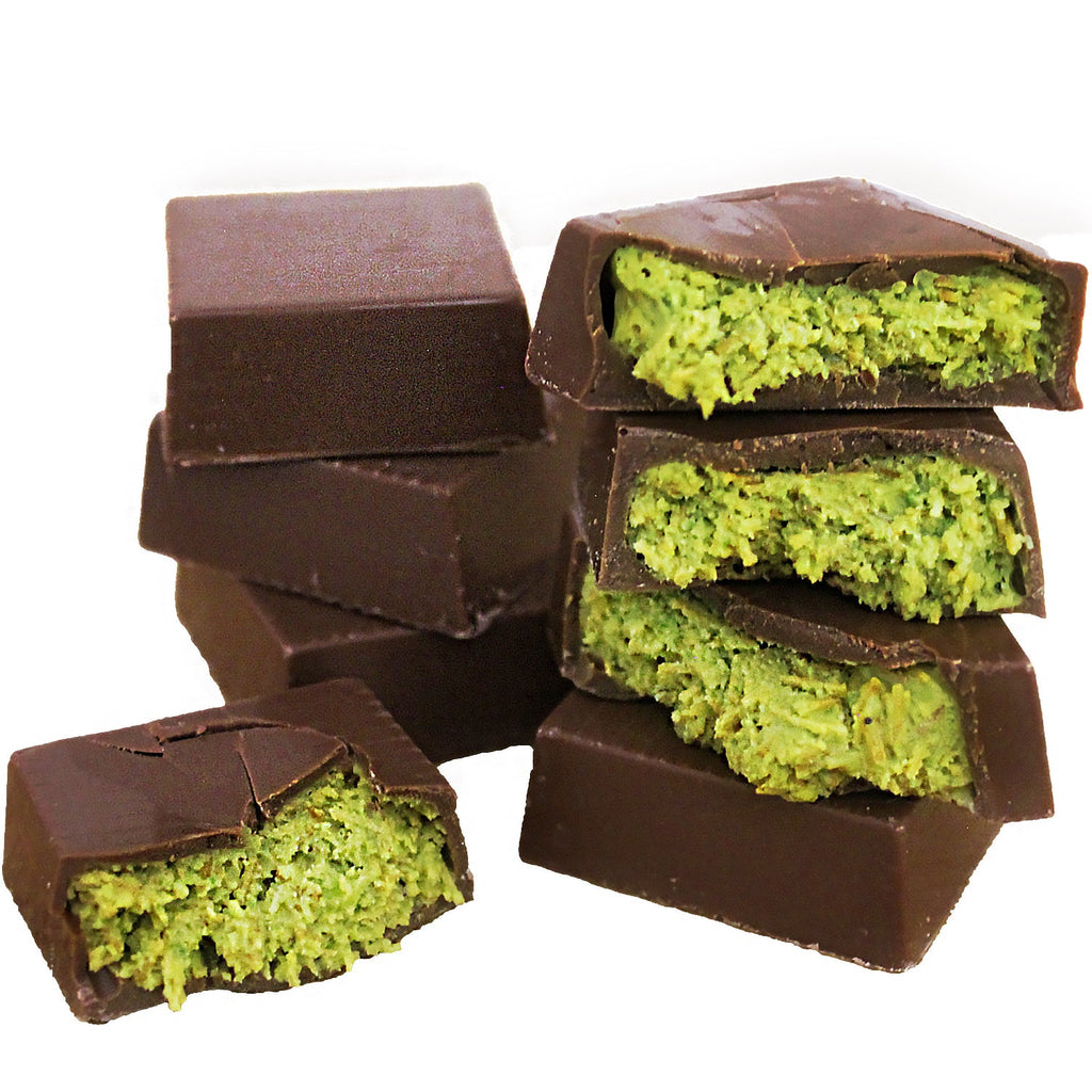 Dubai Knafah Pistachio Chocolate Bar, 16 Exquisite Chocolate Bite Sizes