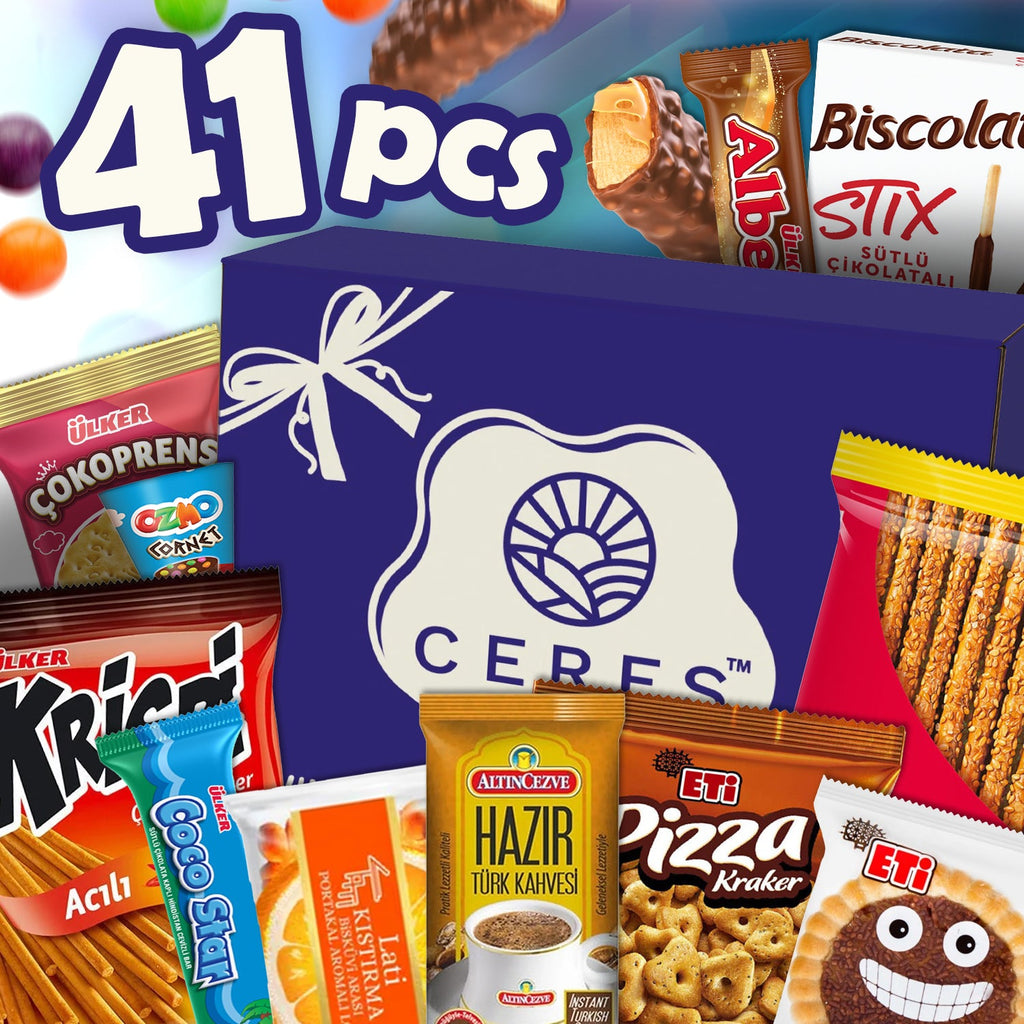 International Exotic Snack Box, 41 Pcs, Family Size