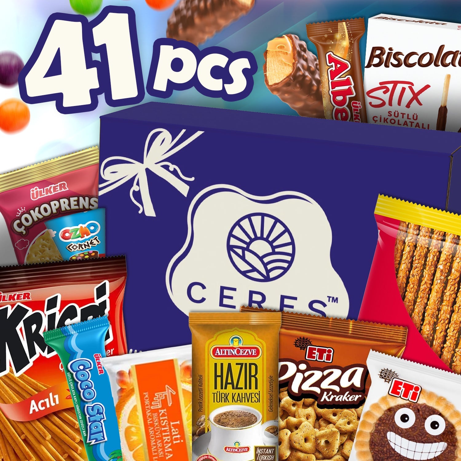 International Exotic Snack Box, 41 Pcs, Family Size