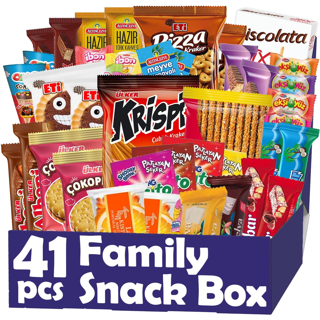 International Exotic Snack Box, 41 Pcs, Family Size
