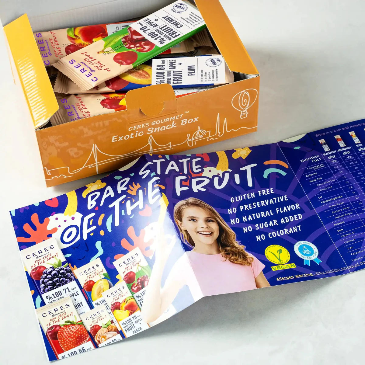 Fruit Strips Variety Pack Vegan and Gluten-Free Bars 30 Pcs