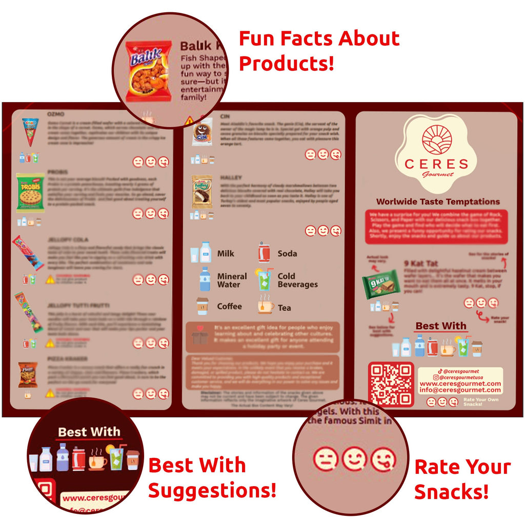 50-Pack Snack Boxes from Around the World