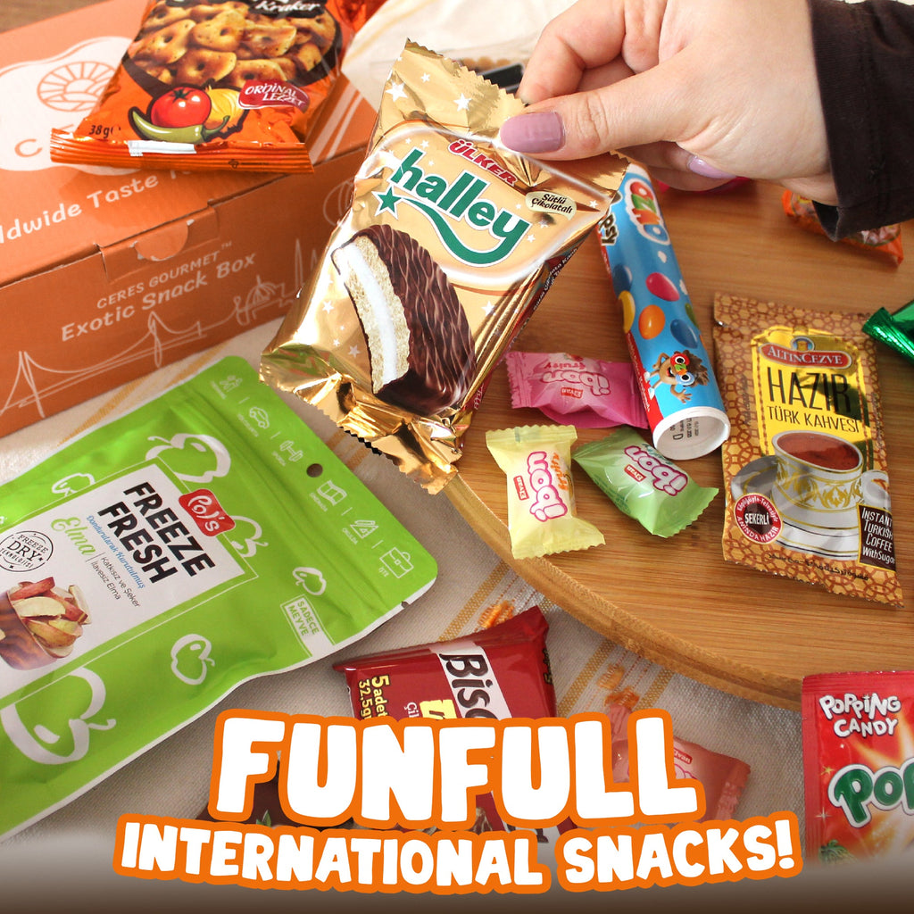 Back to School International Snack Box 20 Pcs Exotic Snacks