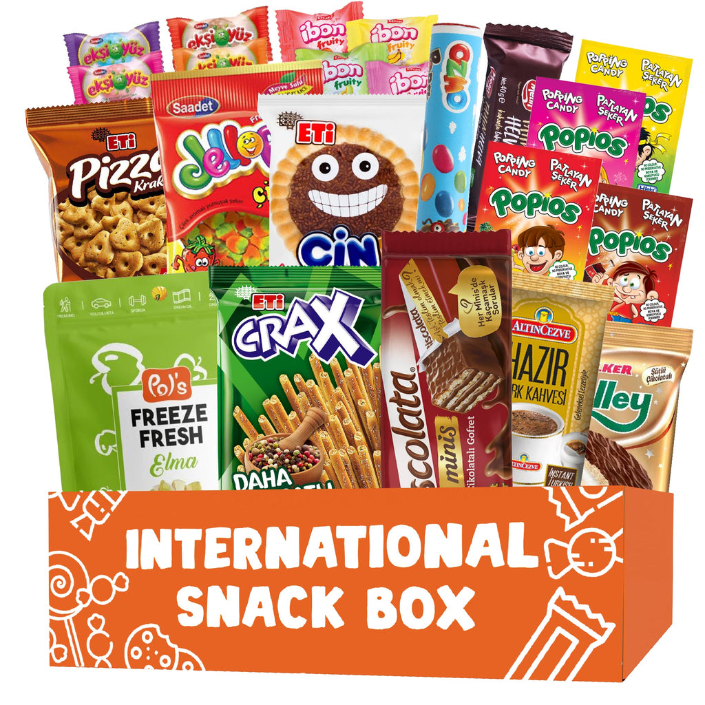 Back to School International Snack Box 20 Pcs Exotic Snacks