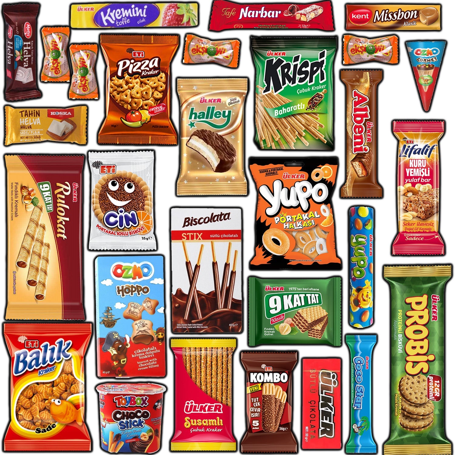 International Snack Box 30 Unique Pcs