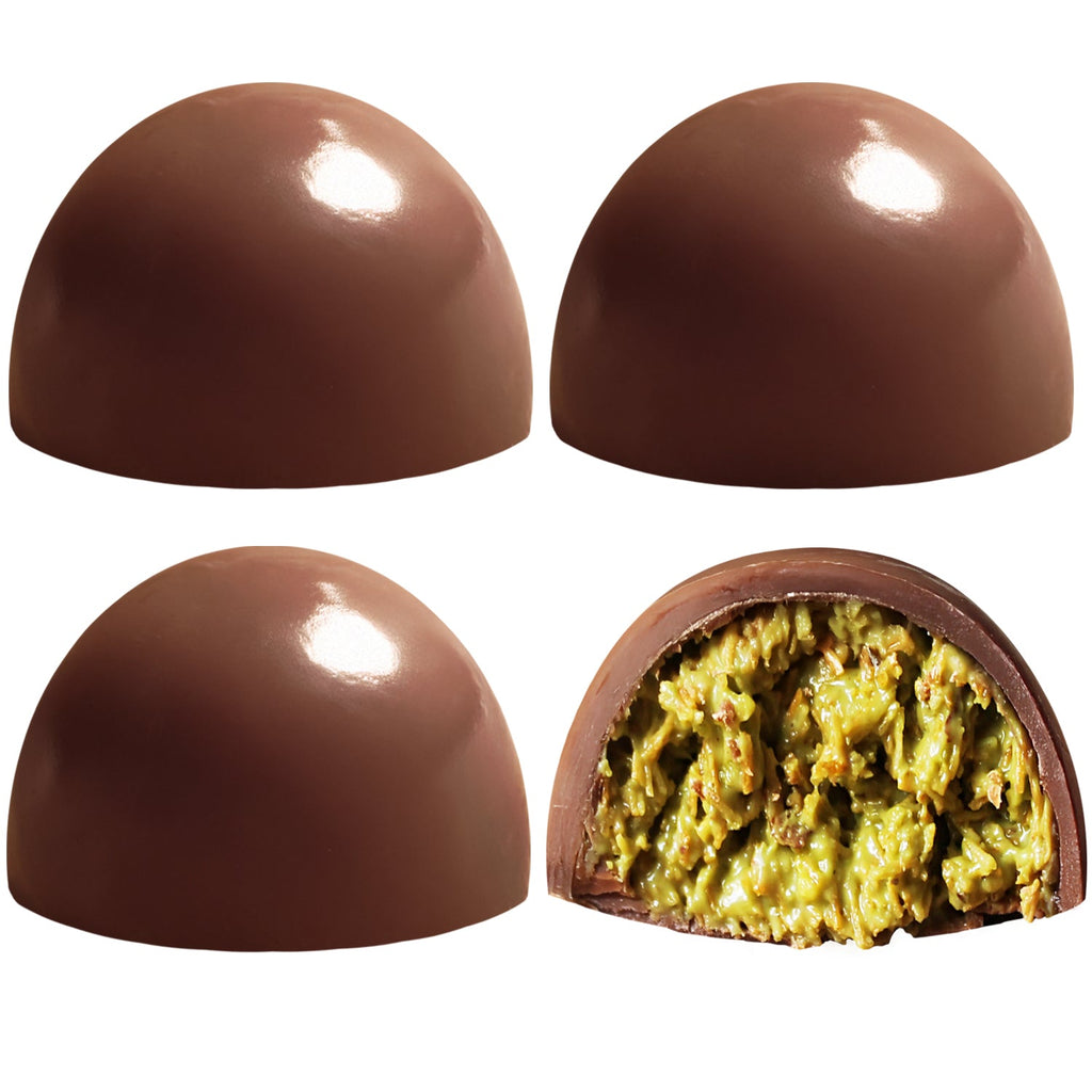 Dubai Pistachio Kunafa Chocolate Bite-Size Balls 5.6 Oz